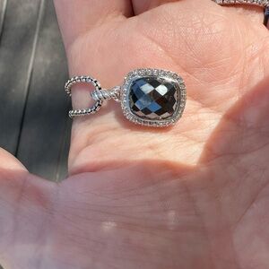 💯 Authentic David Yurman hematite & diamond pendant Nobless collectionSi…